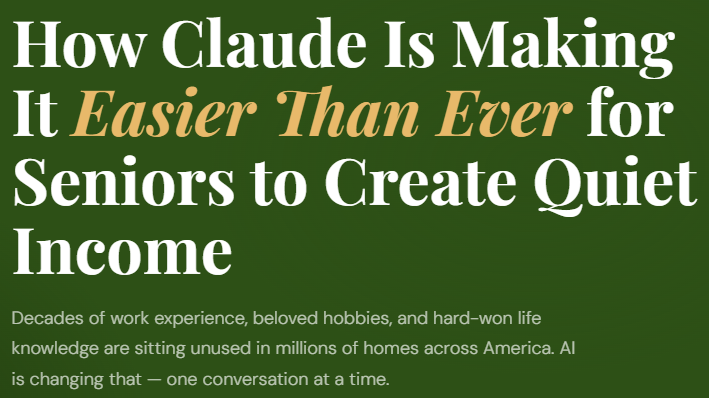 Claude For Seniors